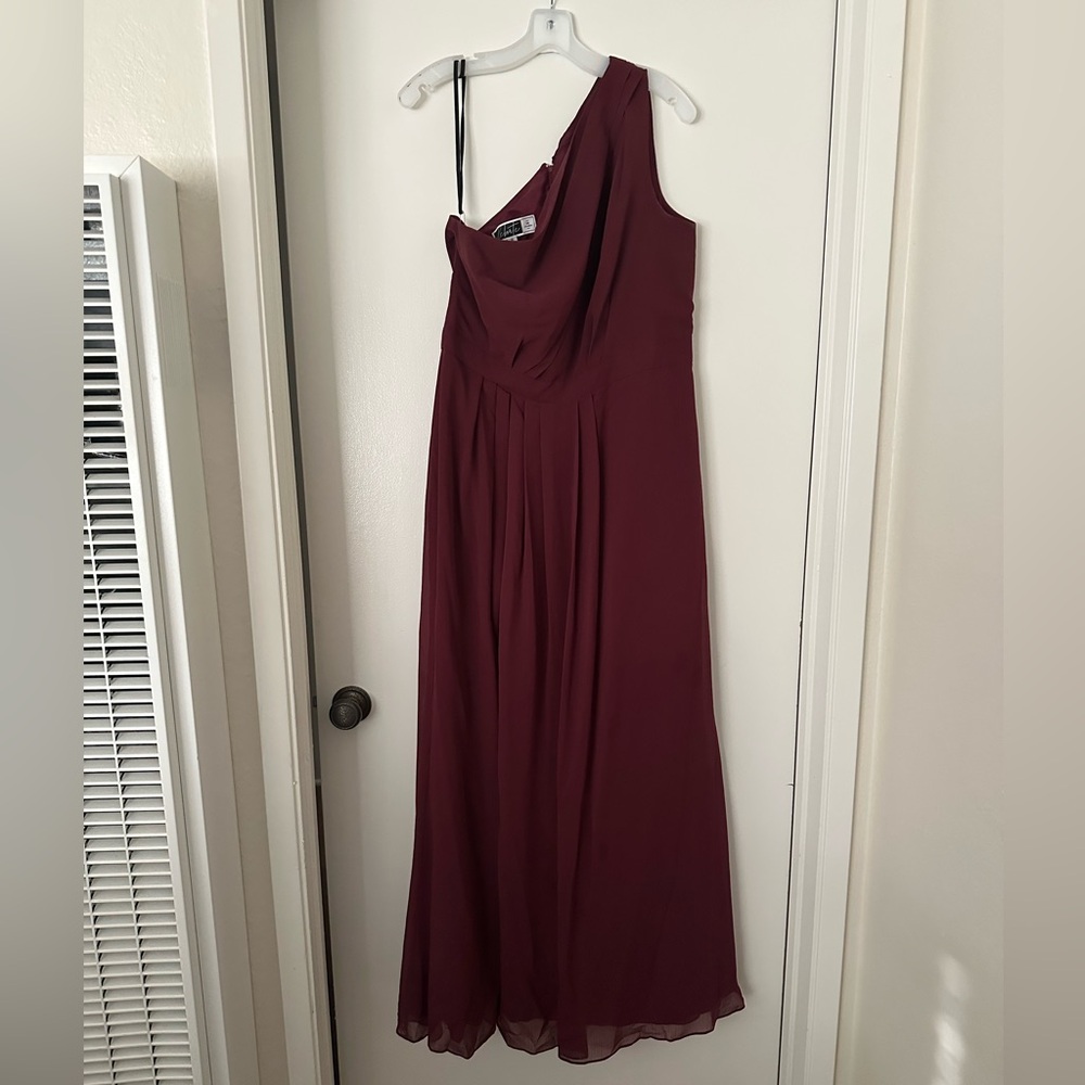 David’s Bridal One Shoulder Bridesmaids Dress